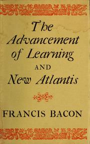 Cover of: The advancement of learning by Francis Bacon