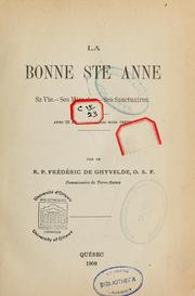 La bonne Ste Anne by Frédéric de Ghyvelde, père, O.S.F.