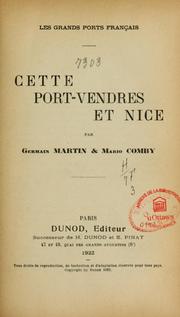 Cover of: Cette, Port-Vendres et Nice