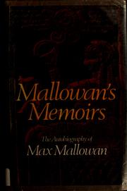 Cover of: Mallowan's memoirs by M. E. L. Mallowan