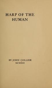 Cover of: Harp of the human by Collier, John