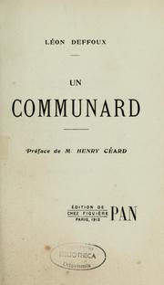 Cover of: Un Communard