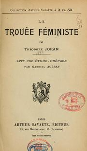 Cover of: La Trouée féministe