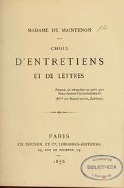 Cover of: Choix d'entretiens et de lettres