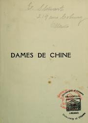 Cover of: Dames de Chine: Lettres d'une grande dame chinoise