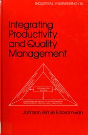 Cover of: Integrating productivity and quality management by Johnson Aimie Edosomwan