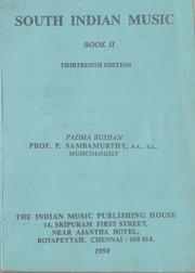 Cover of: South Indian Music: Book II