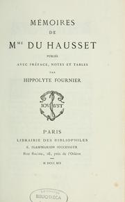 Cover of: Mémoires de Mme Du Hausset