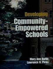 Cover of: Developing community-empowered schools
