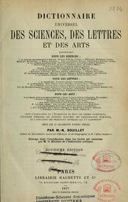 Cover of: Dictionnaire universel des sciences, des lettres et des arts