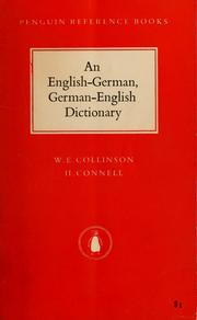 Cover of: An English-German, German-English dictionary