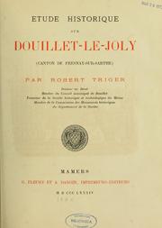 Cover of: Etude historique sur Douillet-le-Joly