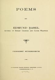 Front cover of Poems by Edmund Basel