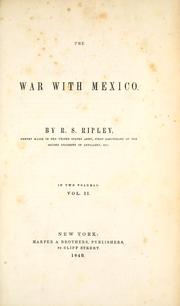 Cover of: The war with Mexico