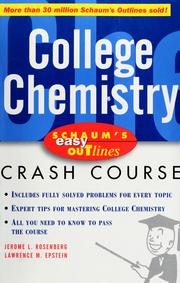 Cover of: College chemistry by Philip Henri Rieger