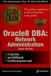 Cover of: Oracle8 DBA | Barbara Ann Pascavage