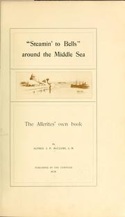 Cover of: Steamin to bells around the middle sea | Alfred J[ames] P[ollock] McClure