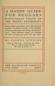 Cover of: A handy guide for beggars by Vachel Lindsay