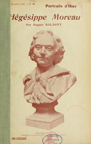 Cover of: Hégésippe Moreau by Hugues Balagny, Hugues Balagny