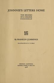 Cover of: Johnnie's letters home by Franklin Cummings