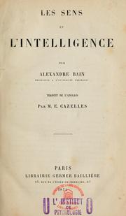 Cover of: Les sens et l'intelligence