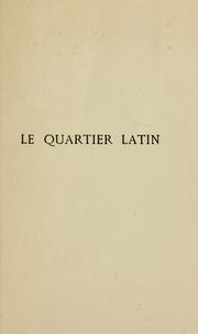 Cover of: Le Quartier latin by Maurice Barrès