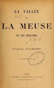 Cover of: La vallée de la Meuse et ses légendes