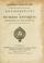 Cover of: Joannis Harduini Societatis Jesu presbyteri Antirrheticus de nummis antiquis coloniarum et municipiorum, ad Joan. Foy-Vaillant med