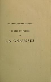 Contes et poésies de La Chaussée by Nivelle de La Chaussée