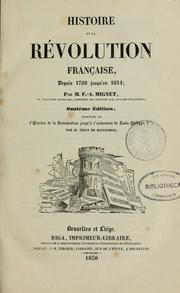 Cover of: Histoire de la Revolution francaise depuis 1789 jusqu'en 1814