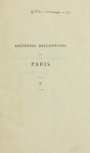 Cover of: La prévosté de Paris et l'Isle-de-France