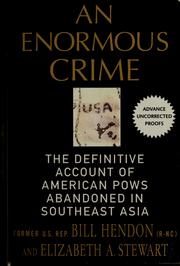 Cover of: An Enormous Crime | Bill Hendon