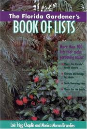 Cover of: The Florida gardener's book of lists