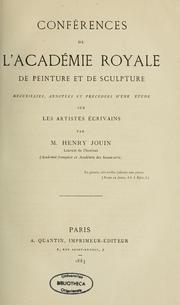 Cover of: Conférences