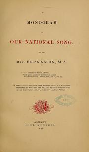 Cover of: A monogram on our national song. by Elias Nason