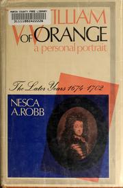 William of Orange by Nesca A. Robb