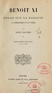 Cover of: Benoit XI by Léon Gautier