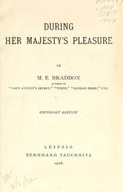 Cover of: During Her Majesty's pleasure