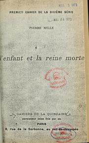 Cover of: L'Enfant et la reine morte