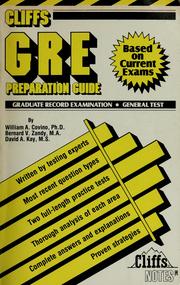 Cover of: Cliffs Graduate record examination aptitude test: preparation guide
