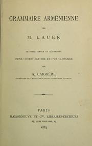 Cover of: Grammaire arménienne