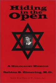 Cover of: Hiding in the Open