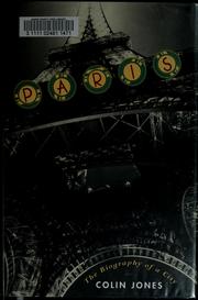 Cover of: Paris by Jones, Colin