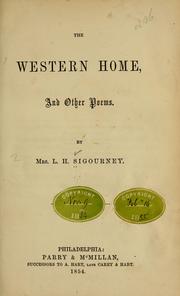 Cover of: The western home, and other poems