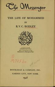 Cover of: The messenger by Ronald Victor Courtenay Bodley