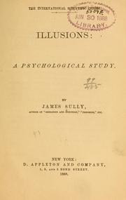 Cover of: Illusions: a psychological study