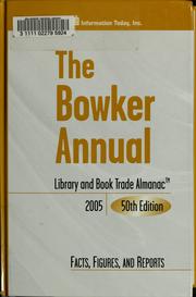 Cover of: The Bowker annual by Dave Bogart