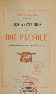 Cover of: Les aventures du roi Pausole
