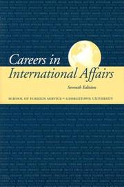 Cover of: Careers in international affairs