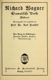 Cover of: Dramatische Werke